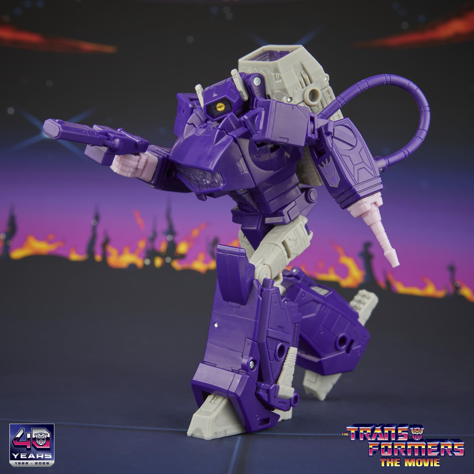 Transformers Studio Series Voyager Class, action figure convertibile di Shockwave da 16,5 cm, The The Movie, giochi dagli 8 anni in su | Transformers Studio Series Action Figure Voyager Class (2026 Wave 2) - Shockwave