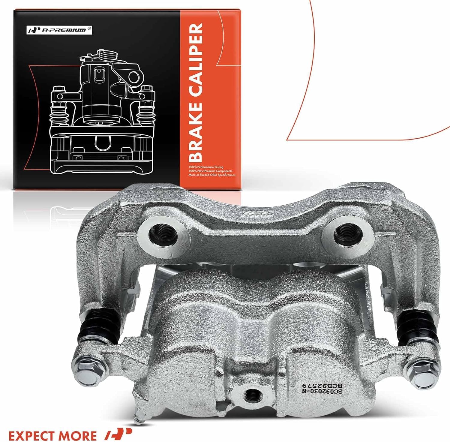 A-Premium Disc Brake Caliper Assembly with Bracket Compatible with Select Nissan and Infiniti Models - Pathfinder 1999-2004, QX4 1998-2003 - Front Left Driver Side