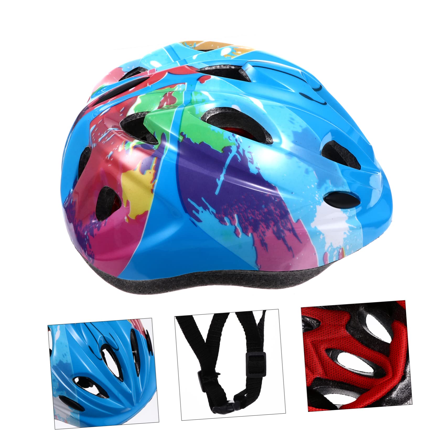 VANZACK 2pièces Casque De Vélo Garçon Fille Ajustable Sécurisée pour Cyclisme Et Activités Extérieures Casque Légers Et Respirant pour Garçons Et Filles Floral