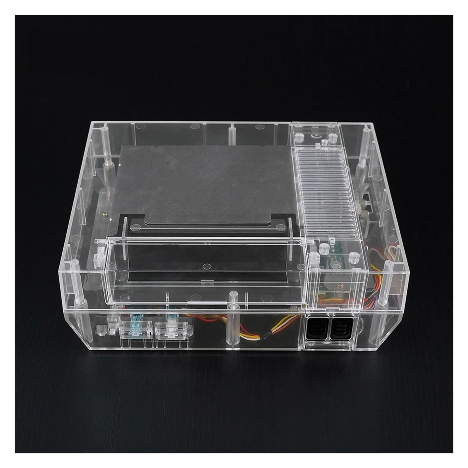Transparentes Ersatzgehäuse-Schutzgehäuse – Kompatibel Mit Nintendo NES-Konsole – Komplettset Retro-Spielzubehör(TRN)