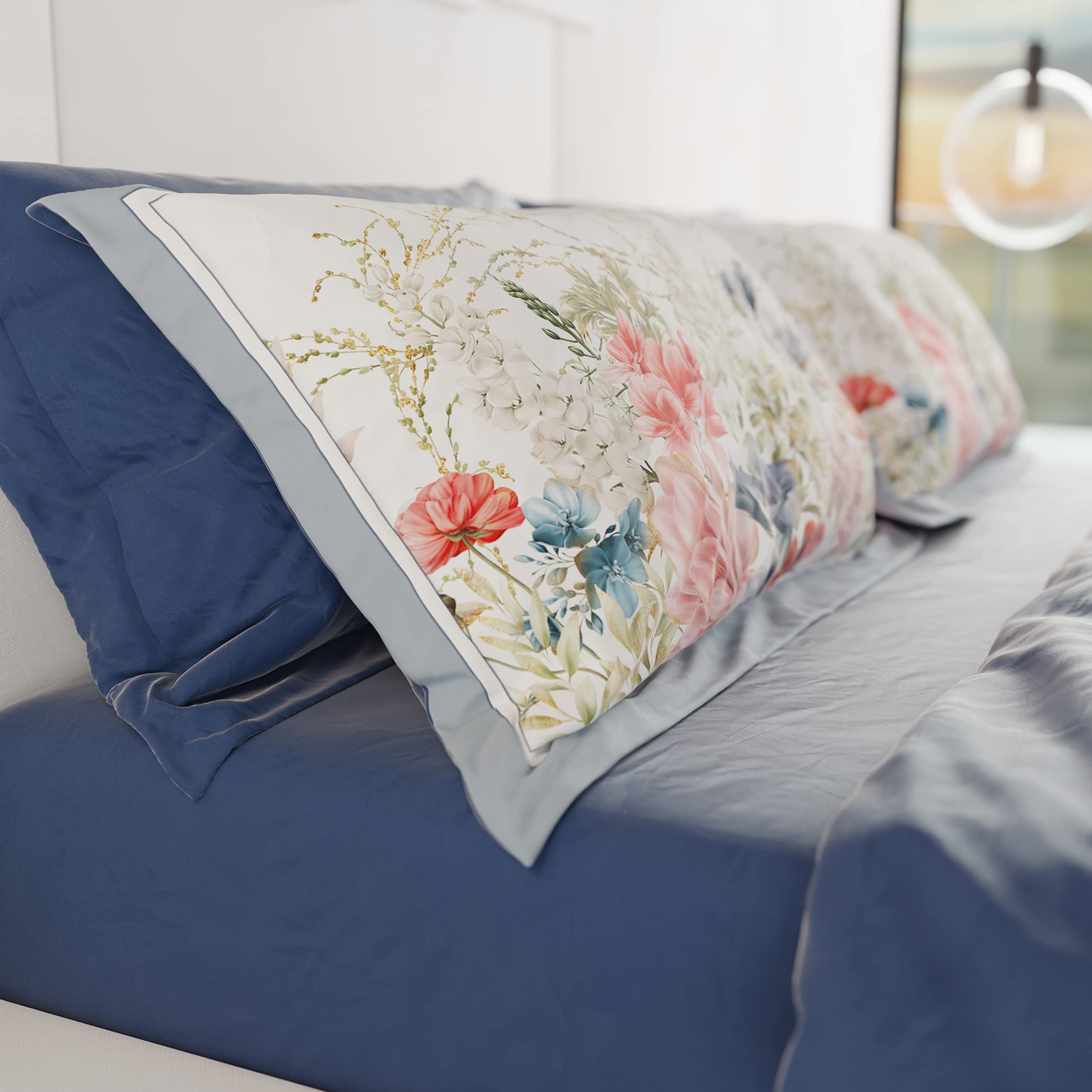PETTI Artigiani Italiani, Bed Pillowcases, Pair of Pillowcases 50 x 80 cm, Pillow Case, Hypoallergenic Microfibre Pillowcases - Image 3