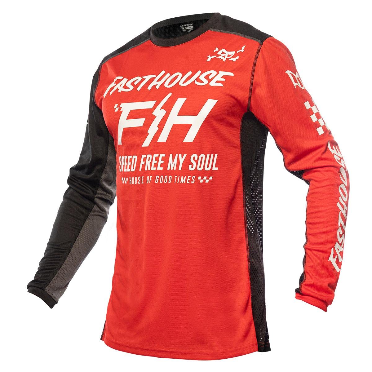 FASTHOUSE Grindhouse Slammer Jersey (Red/Black, Medium)