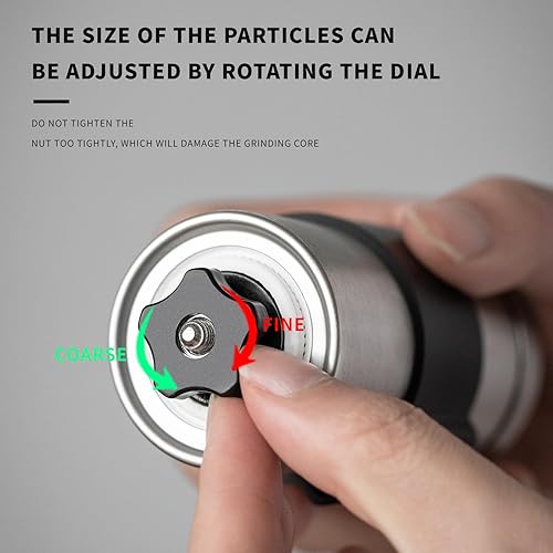 Miniatura 5 de Molinillo de café manual, molinillo de café de mano, molinillo de café portátil con ajustes ajustables, uso adecuado para el hogar, cocina y