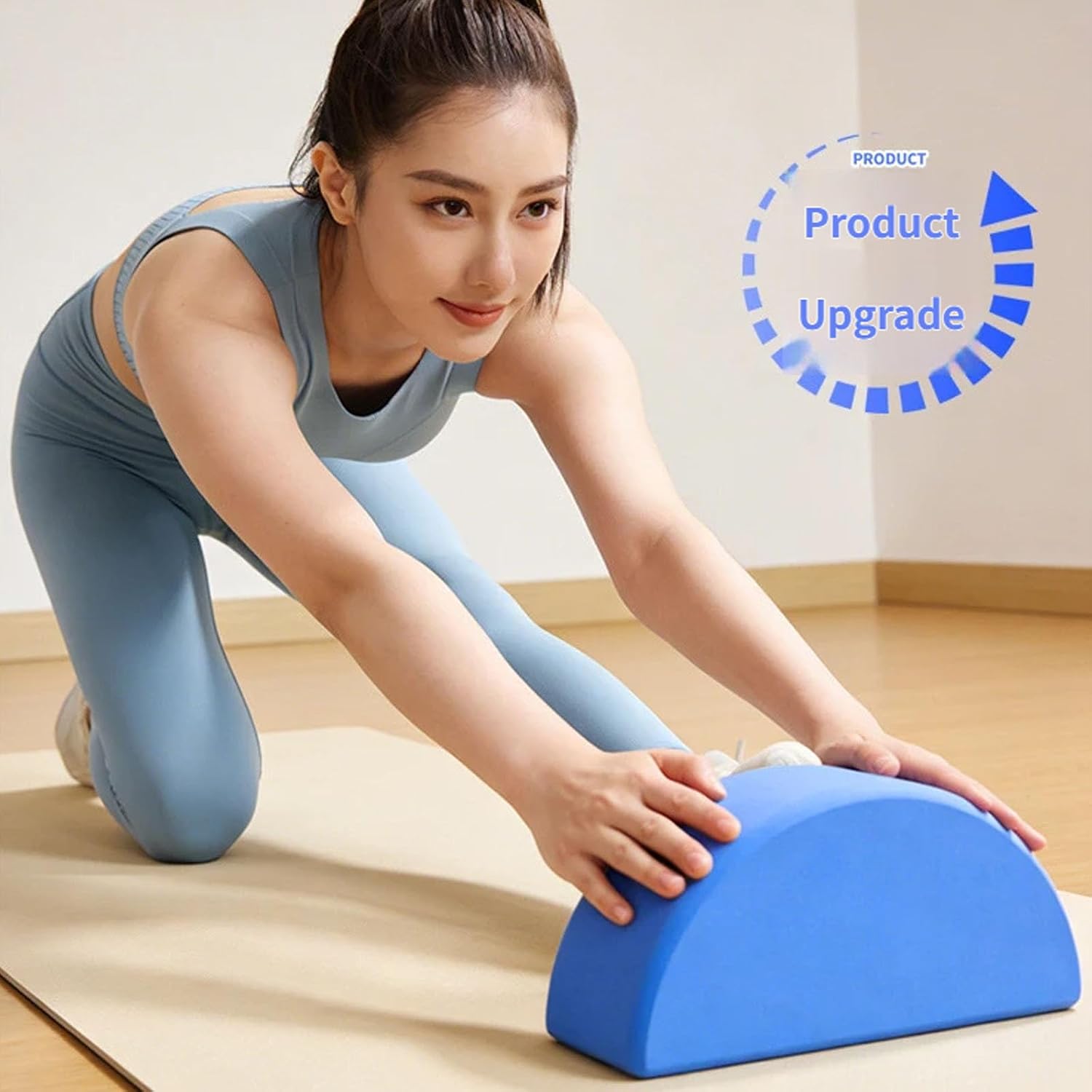 Portable Half Balance Block for Strengthening Stability Training Curved Block Moons Balance Half Round Stretching Brick Nonslip