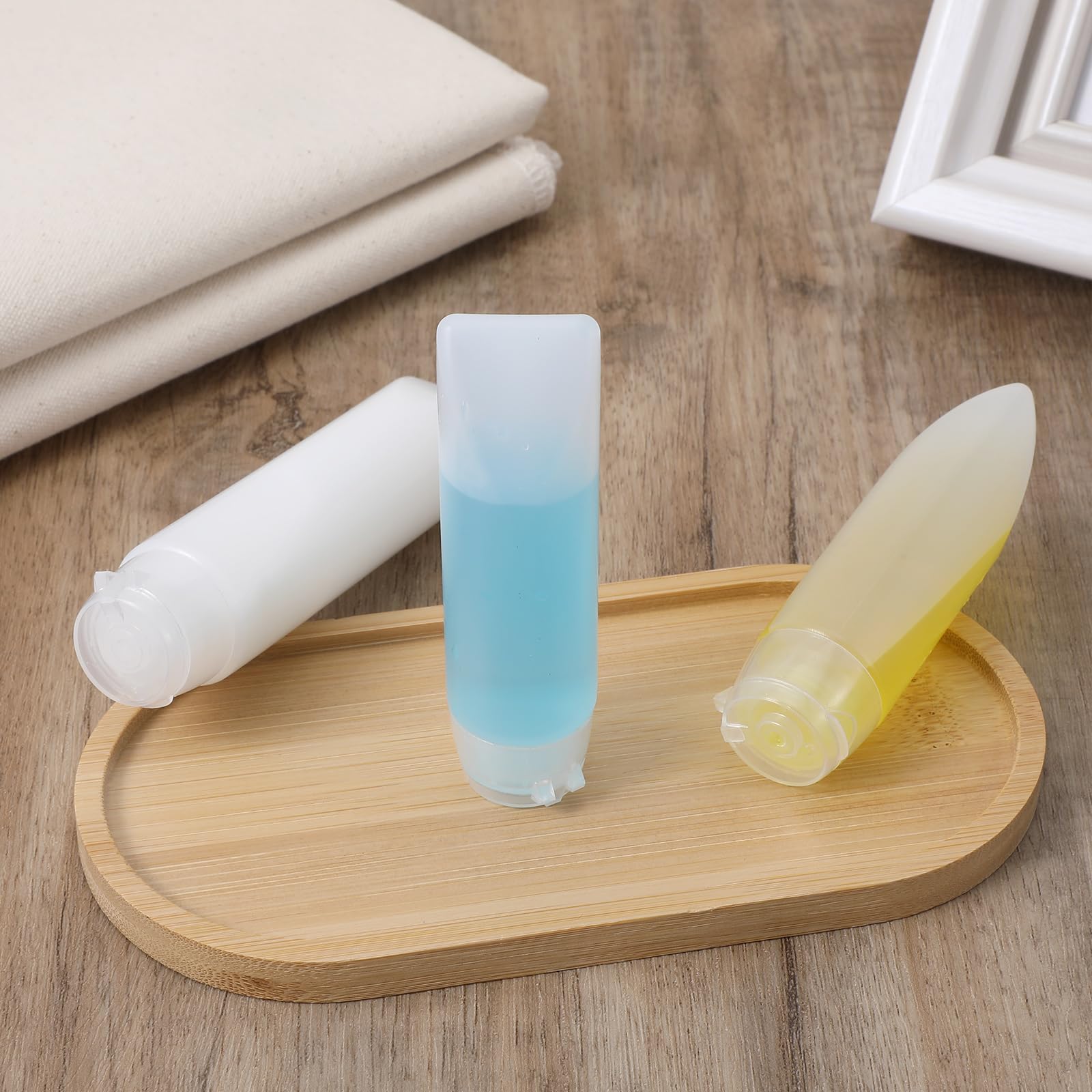 Oruola 6 Pack 1ml 50ml Empty Clear Plastic Refillable Travel Bottles Travel Bottles Leakproof Bottles for Toiletry Makeup Shampoo-image-40