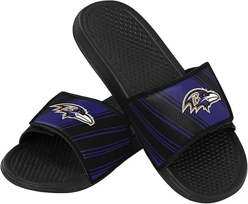 FOCO mens NFL Team Logo Legacy Sport Slide Sandals