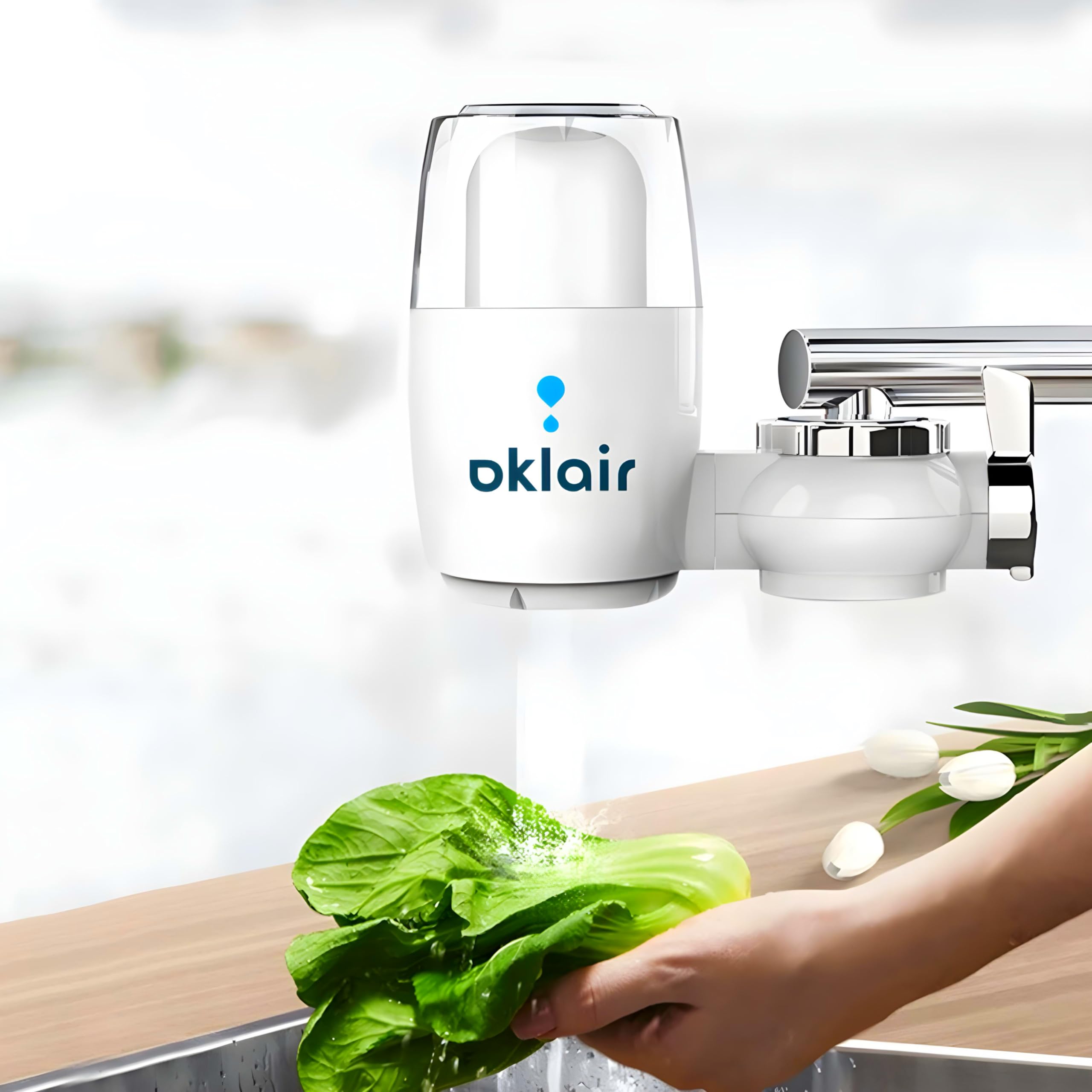 OKLAIR - Purificateur d'Eau sur Robinet - Filtration Haute Efficacité, Anti-Calcaire - Idéal pour Cuisine et Salle de Bain (Purificateur d'Eau sur Robinet - OKLAIR - DOUG)