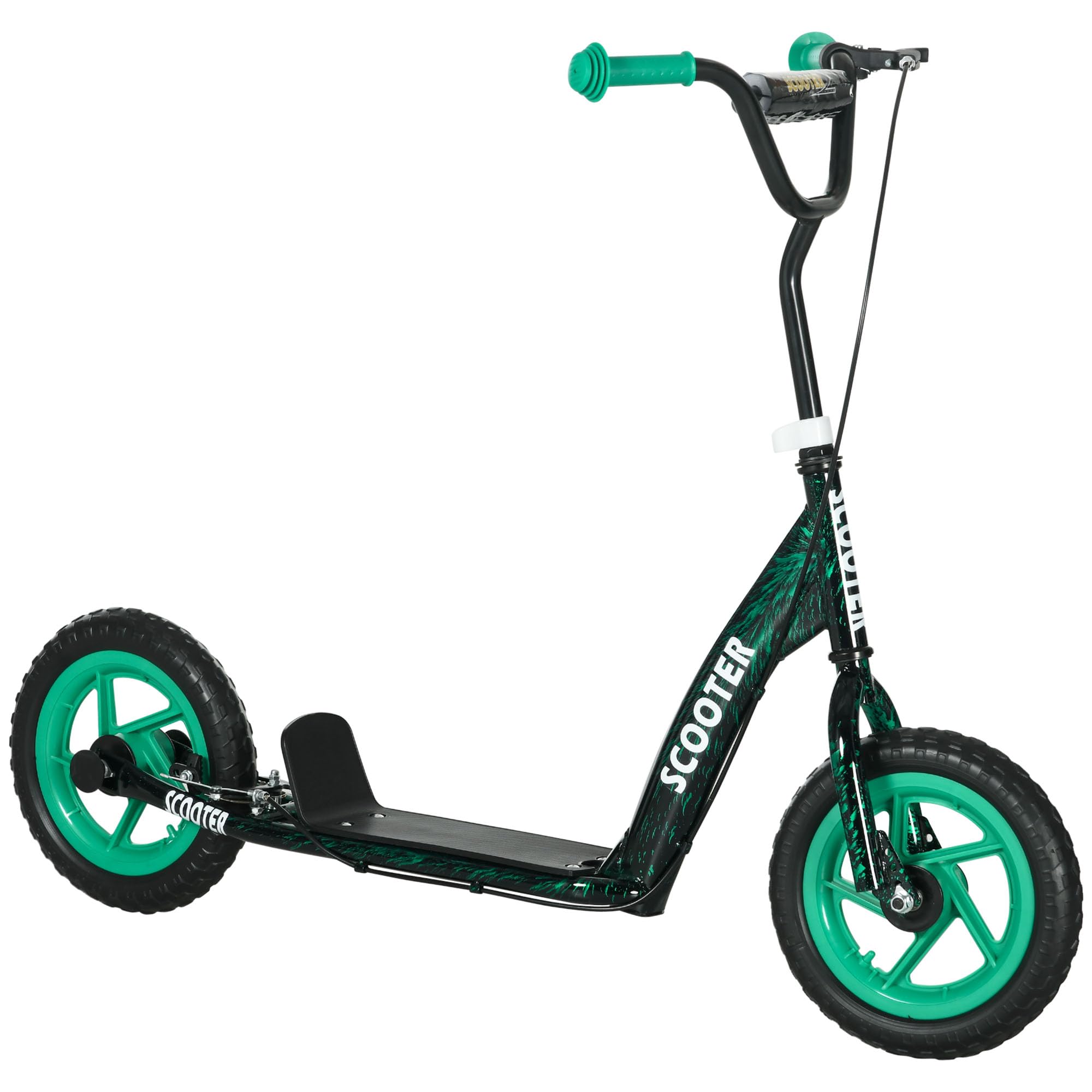 AIYAPLAY Patinete Patineto Scooter Niño Ruedas grandes de 6 a 12 años Altura ajustable Freno trasero muleta
