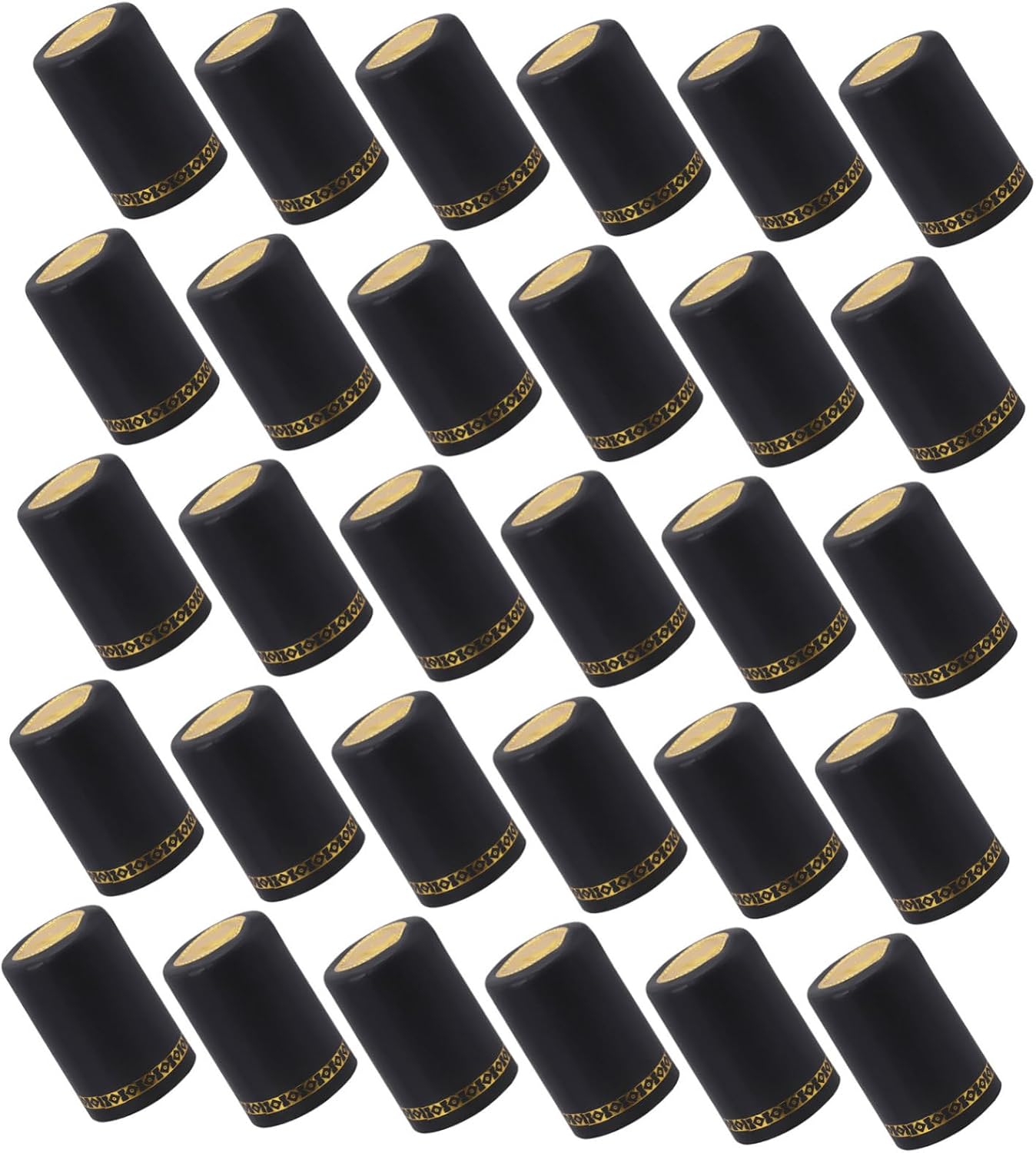 Black Wine Bottle Shrink Capsules 200Pcs for Medium Nozzles