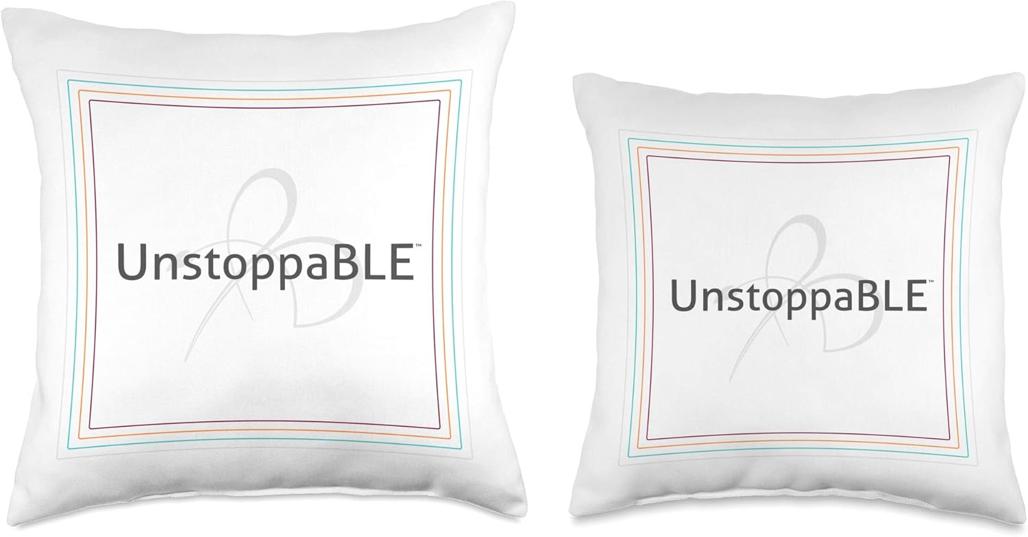 Bright Line Eating UnstoppaBLE - Square Throw Pillow