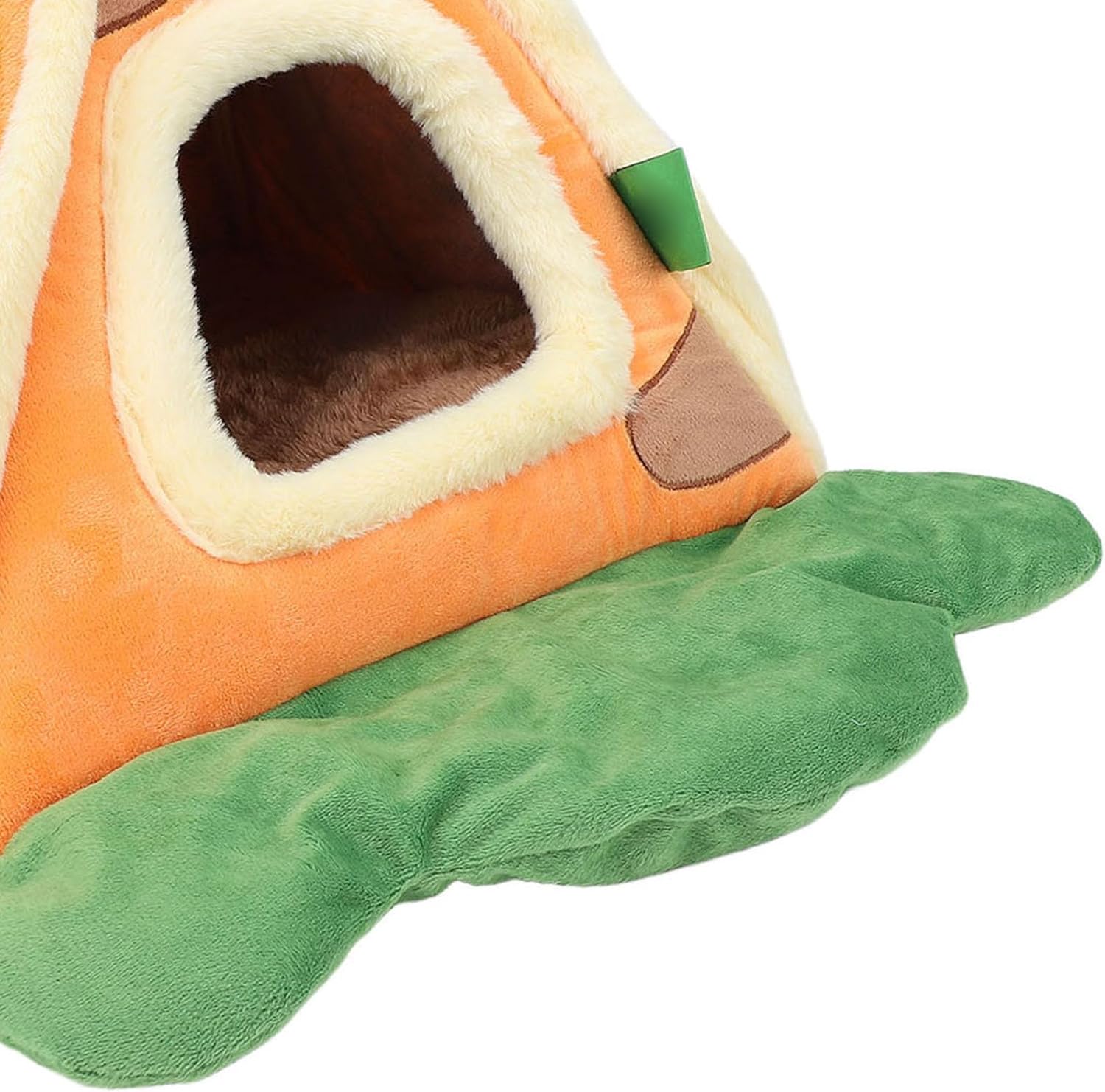 Pssopp Pet Tent Bed, Self Warming Portable Cat Cave House Tent Hamster Bed for Puppies Rabbits Cat and Other Small Animals (M)