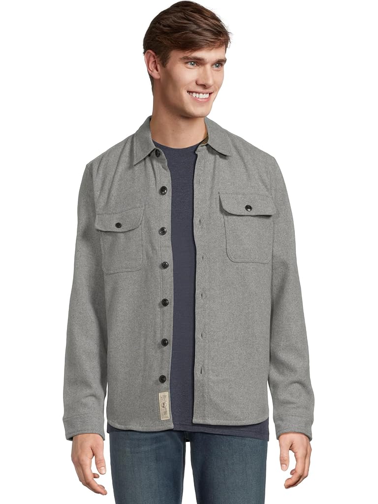 Gray L.L.Bean Signature Wool Workshirt Regular