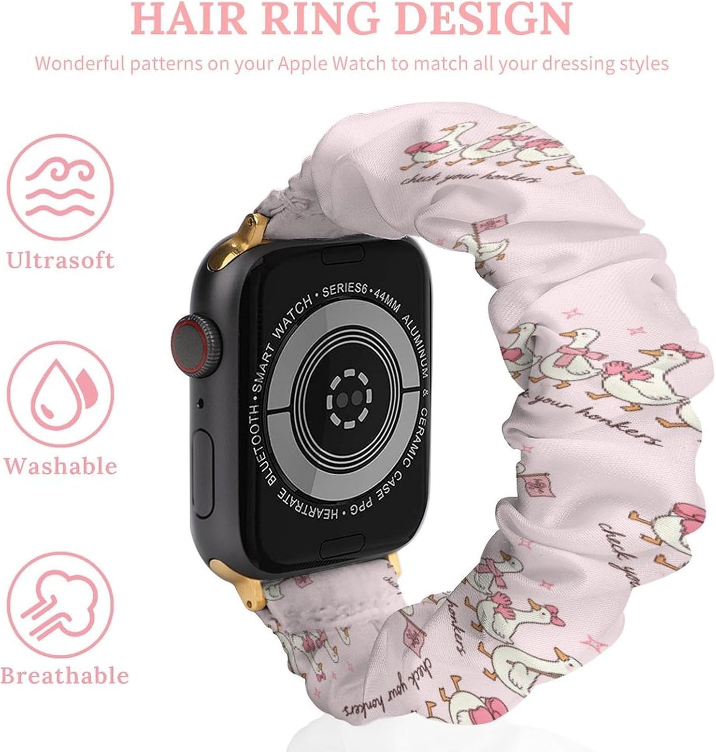 Check Your Honkers Goose Scrunchie Watch Band Elastic Watch Strap image 3
