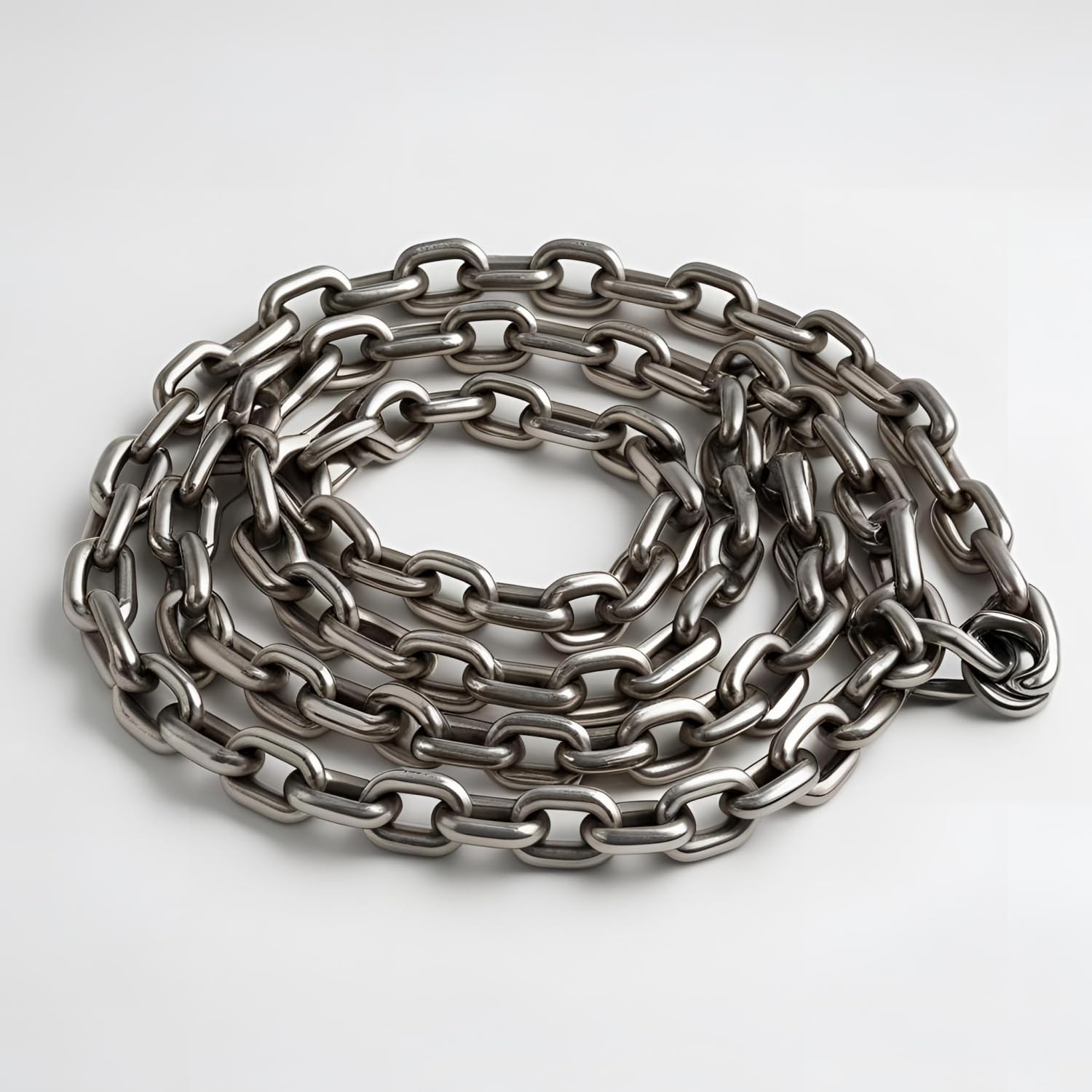 6, 8, 10 mm Edelstahl Ankerkette für Ankerwinden mit DIN 766 Kettennuss 30, 50, 100 m Boot Ankerleine Kettenglied