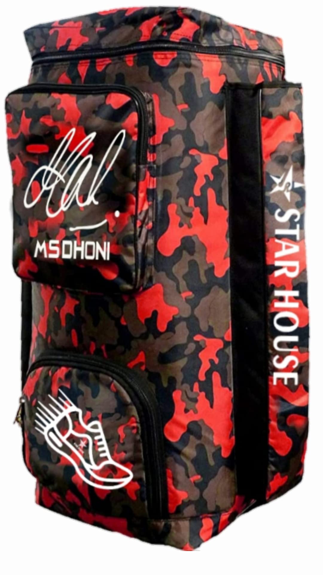 STAR HOUSE Cricket Kit Bag Daffle Bag with Full Padded Nylon Material (Red) (B09NN9HPS2) Amazon Price History, Amazon Price Tracker