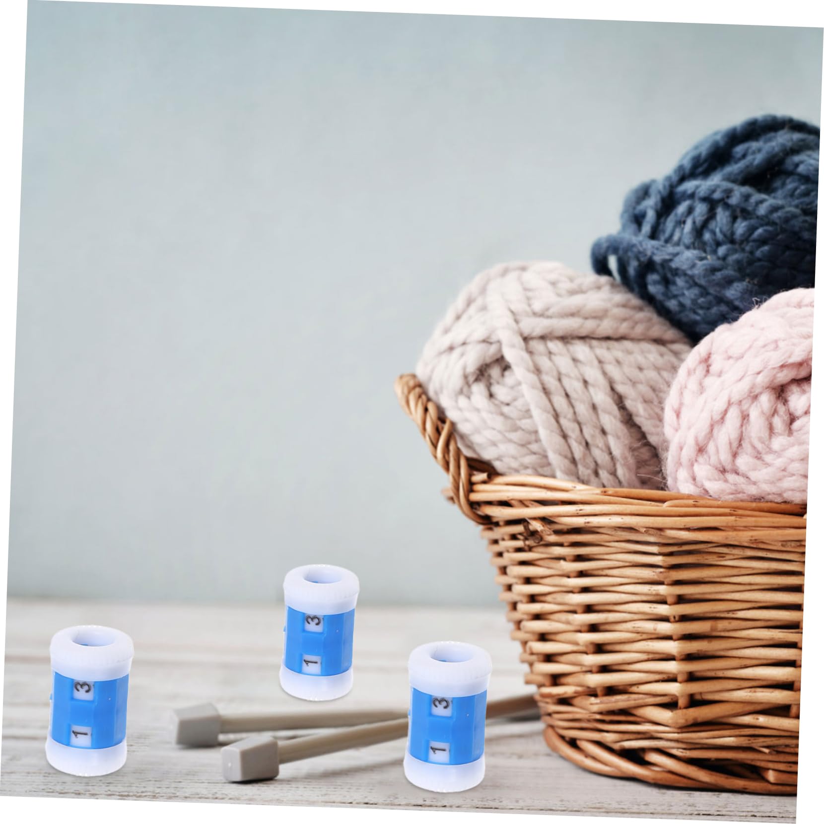 HAPINARY 100 Stück Teiliges Strickzähler Flexibler Maschenmarker für Anfänger Präziser Häkelzähler für Strickprojekte für Pullover Schals und Mützen