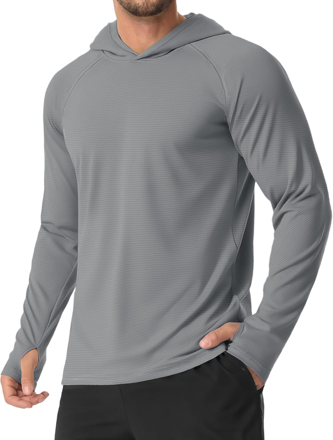 MAGCOMSEN Mens Sun Shirts UPF 50+ Long Sleeve Lightweight Hoodie Quick Dry Performance Workout Hiking Athletic Shirt