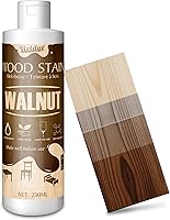 Vividye Water-Based Wood Stain Walnut 250ml - Non-Toxic Low Odor Fast Drying for Furniture Cabinets Decks Indoor Outdoor