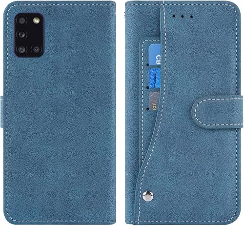 Miniatura 5 de Asuwish Galaxy A31 - Funda de piel para Samsung Glaxay A 31, con ranura para tarjeta de crédito, función atril, tapa protectora para Samsung Glaxay