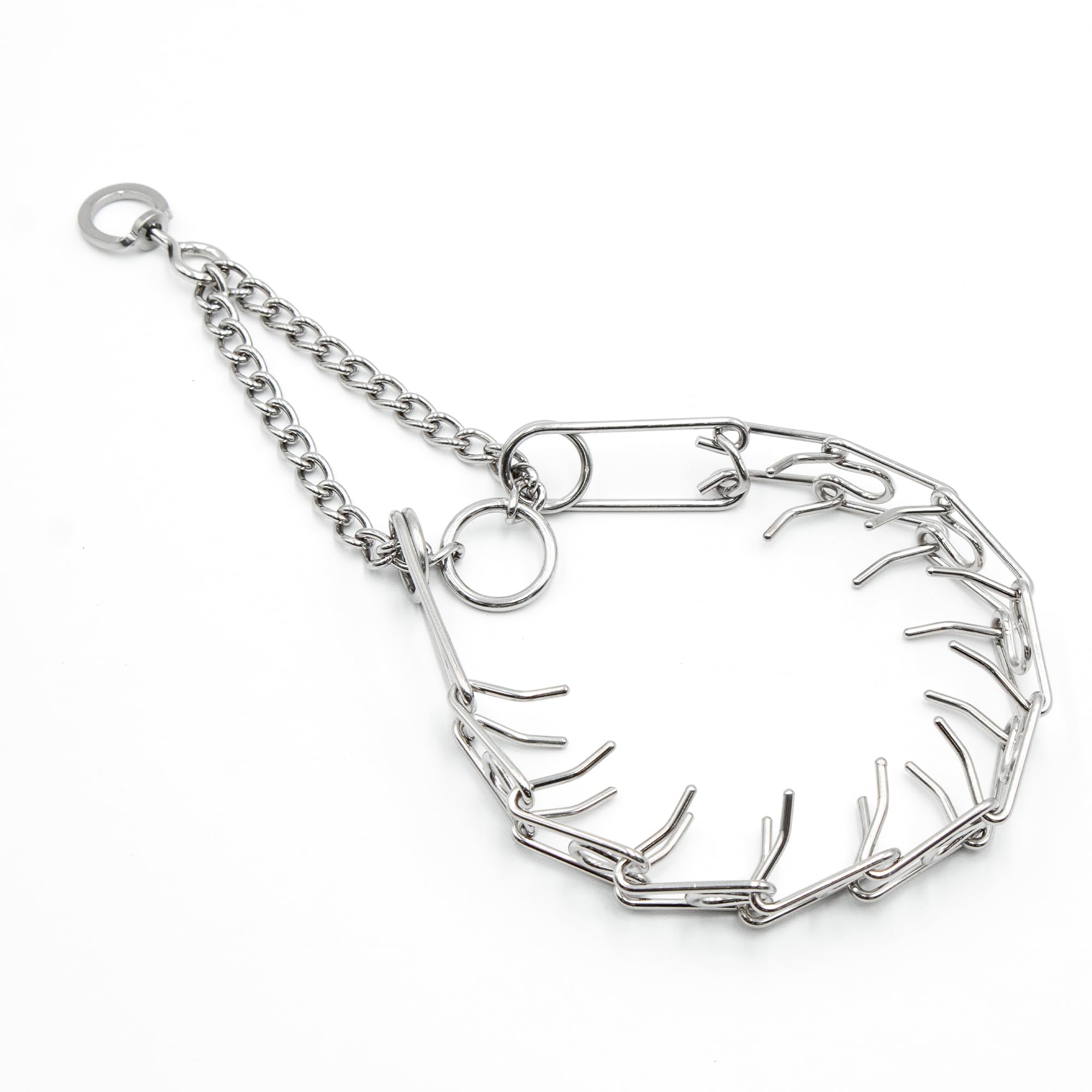 Leerburg Prong Dog Training Collar – Stainless Steel Anti-Pull Pinch Collar for Dogs, Rust-Resistant, 22in x 3.0mm (Neck Size up to 20in) (Medium)