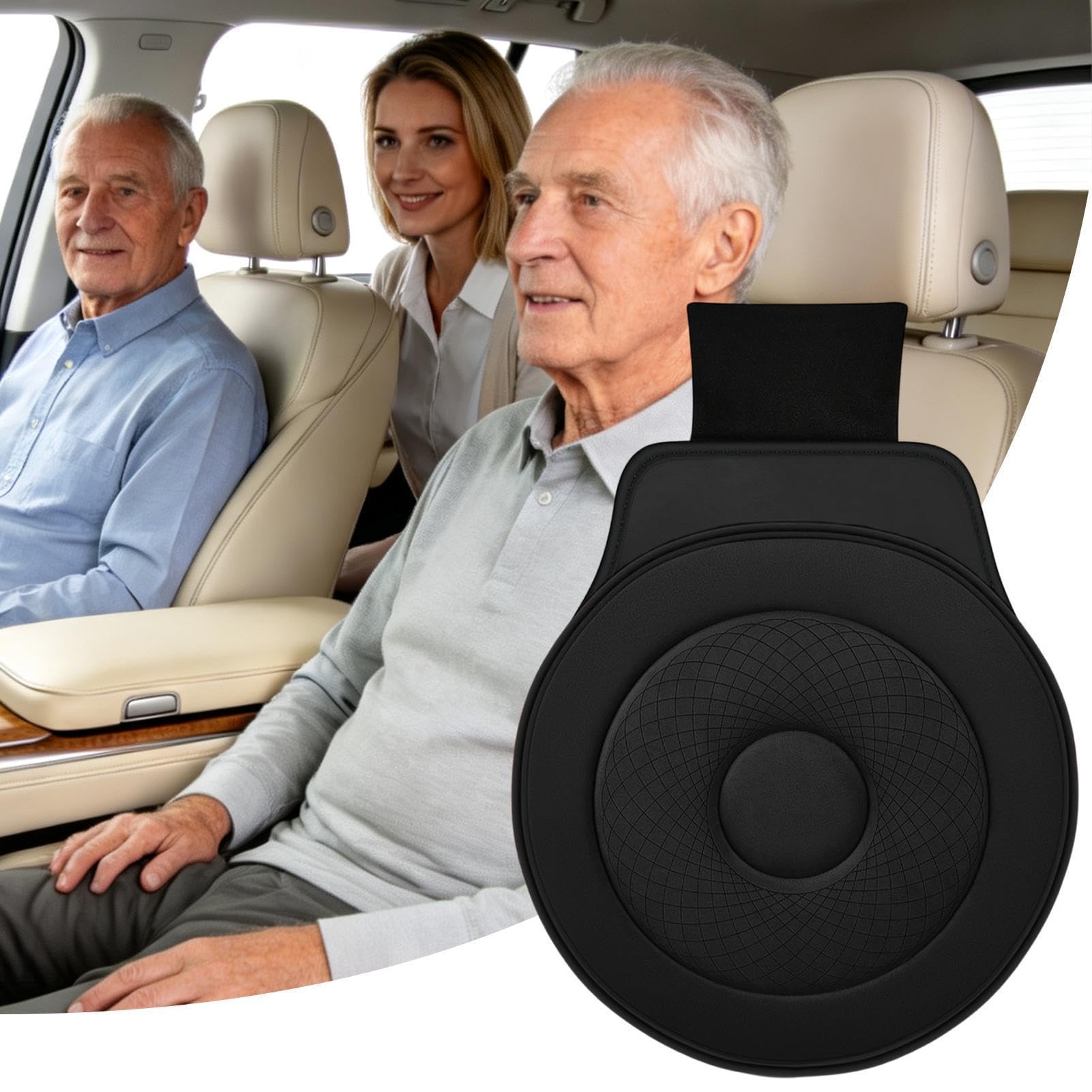 Cojín giratorio para asiento de coche para personas mayores