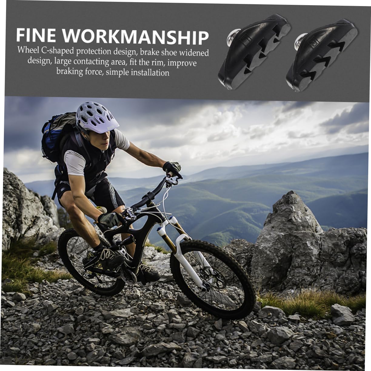 Toddmomy Bremsbelagsatz Bremsbeläge Bremsen Für Fahrräder Pads Fahrrad Bremsscheiben Fahrradbremse Scheibenbremsbelag Bremsbacke Bremsblöcke Frischer Kautschuk Schwarz