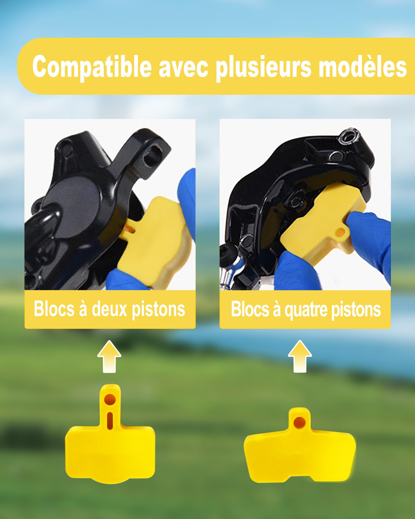 Kit Purge Frein pour Freins à Disque Hydrauliques Sram, Avid. Kit Purge Frein Hydraulique pour Vélo Comprenant des Adaptateurs Métalliques et du Liquide de Frein Dot 5.1 de 150 ML