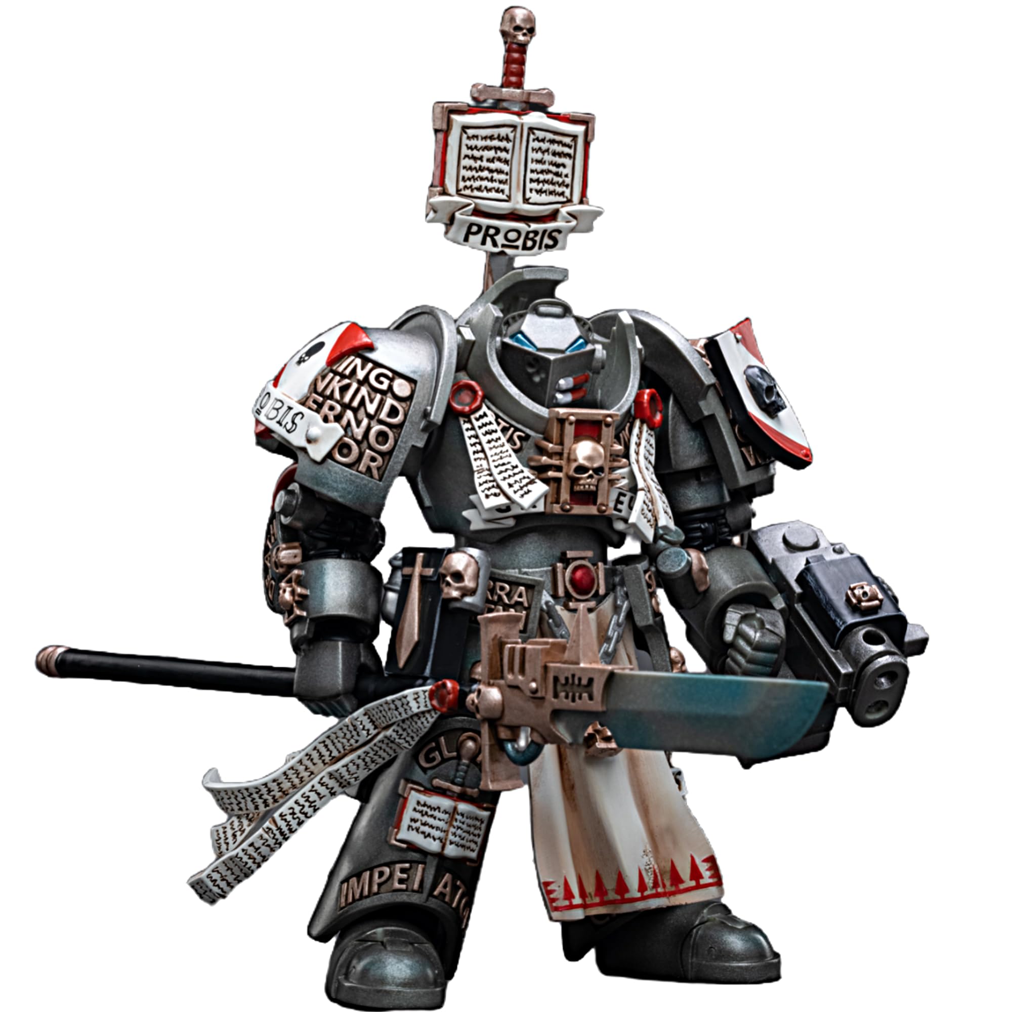 JOYTOY Warhammer 40K figurki akcji 1/18 szarych rycerzy terminator Jaric Thule model kolekcjonerski