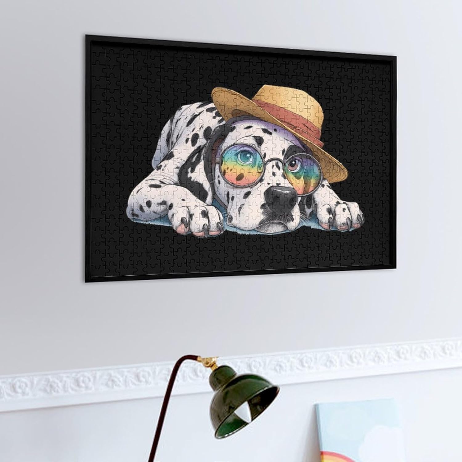 Purebred Dalmatian Puzzles for Adults 500 PCS Wooden Jigsaw Puzzle Wall Decor Christmas