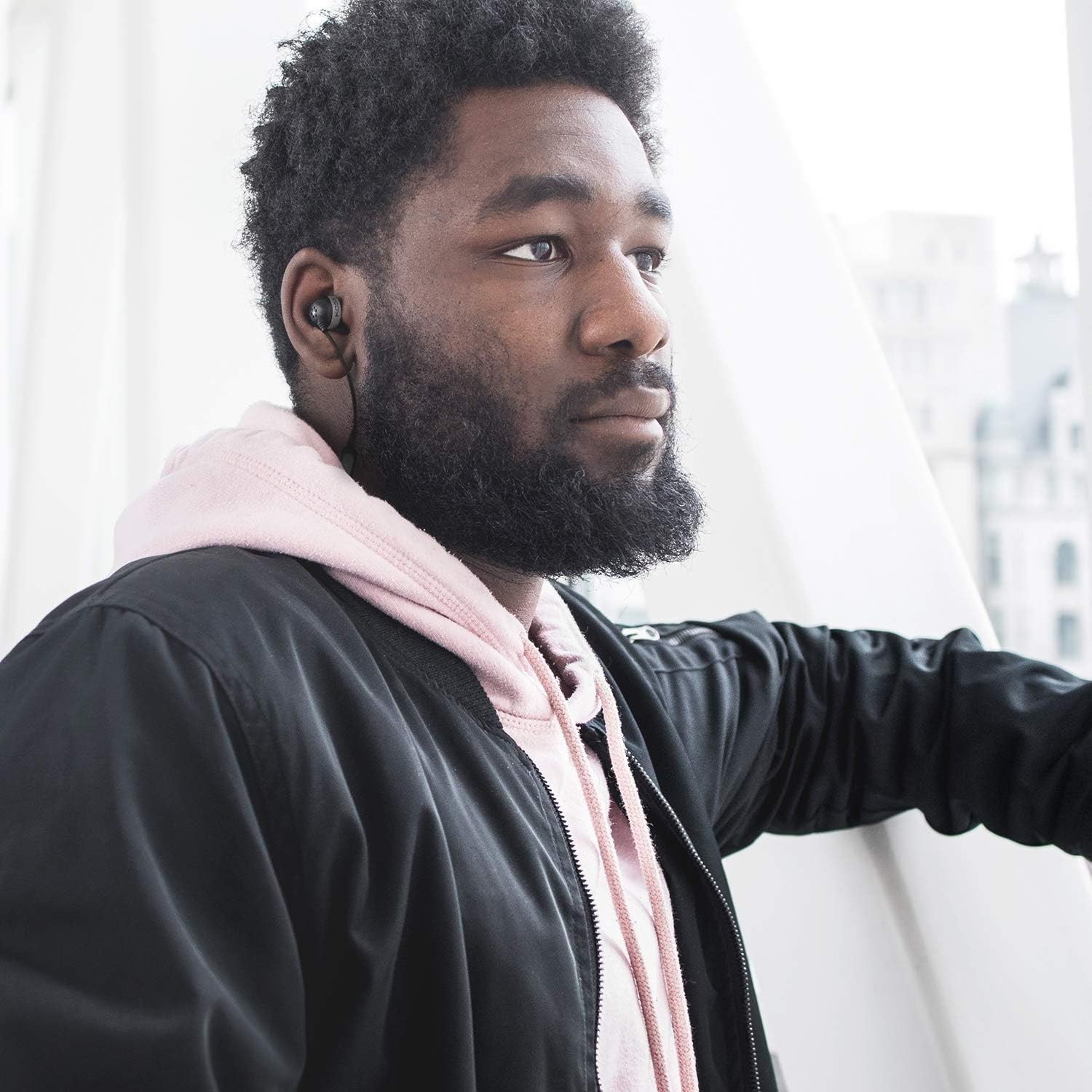 Koss The Plug Wireless Bluetooth in-Ear Buds, in-Line Microphone and Remote, Noise Isolating Memory Foam Cushions, Black