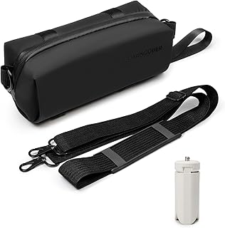 TYUANDOUER Carrying Bag Case for DJI Osmo Pocket 3, Portable Storage Bag & Mini Tripod for DJI Osmo Pocket 3 Creator Combo Accessories, Protective Case for Pocket 3 with Wrist Strap & Tripod - White