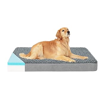 GOHOO PET Dog Bed Memory Foam Platform (X-Large, Grey)