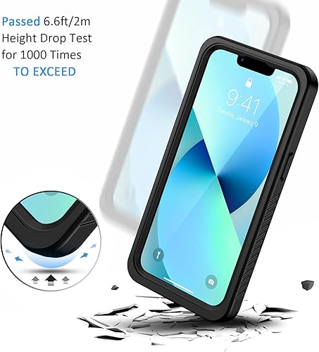 Miniatura 5 de Lanhiem for iPhone 13 Mini Case, IP68 Waterproof Dustproof Shockproof Cases with Built-in Screen Protector, Full Body Sealed Protective Front and