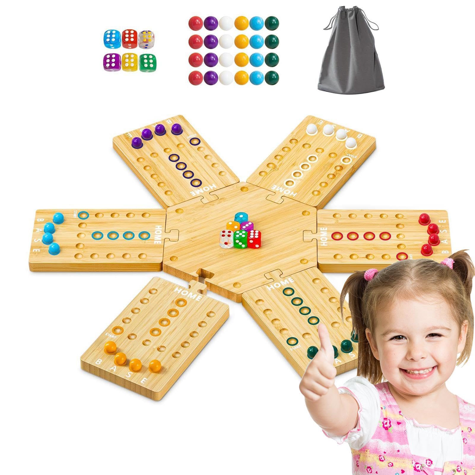 Gioco da tavolo per donne cinesi, gioco da tavolo in legno,Gioco di scacchi classico a doppia faccia | Vassoio da gioco da tavolo per feste in casa, viaggi, picnic scolastici