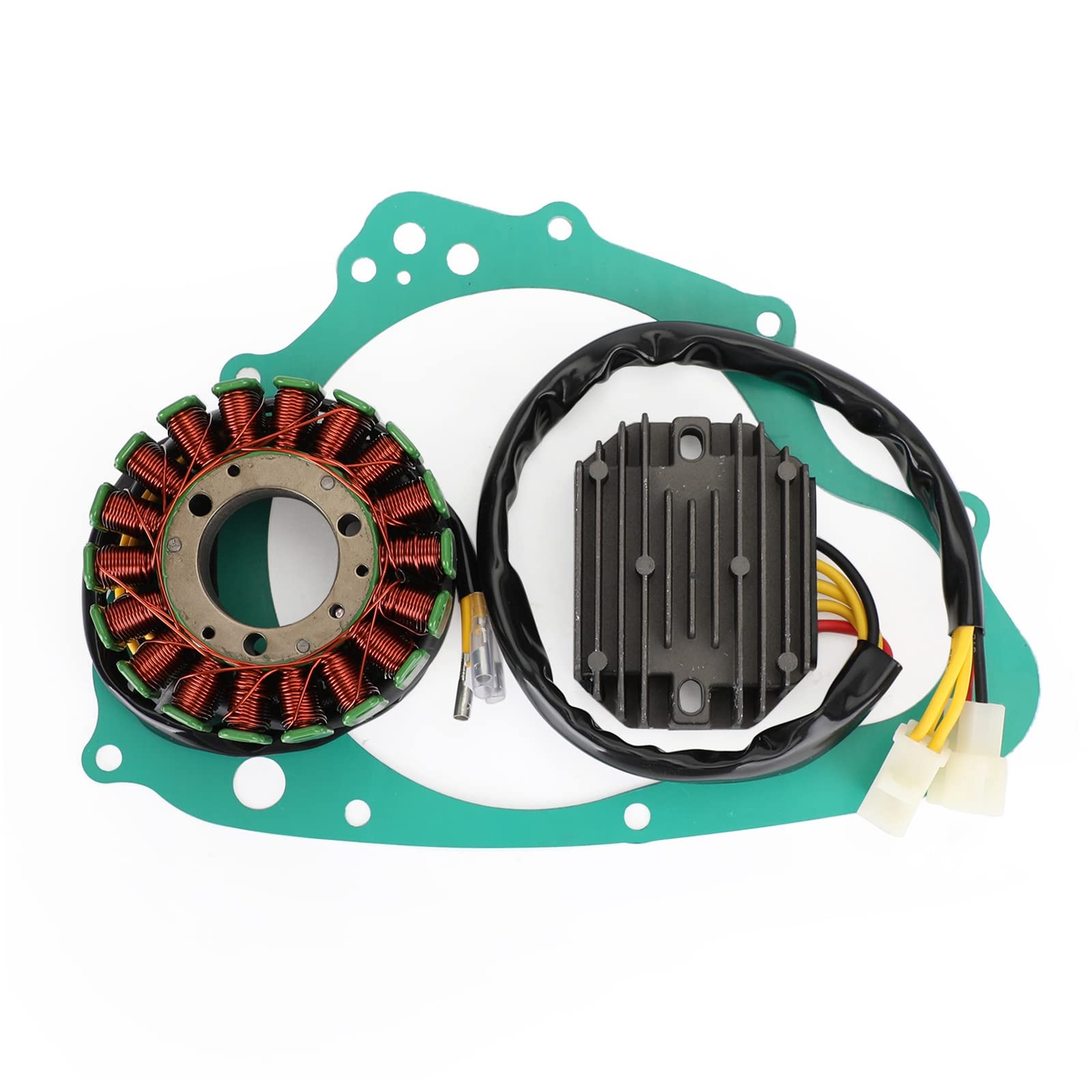 Topteng Magneto Coil Stator + Voltage Regulator + Gasket Assy Apto para Suzuki GS 500 E ET 1989-2000