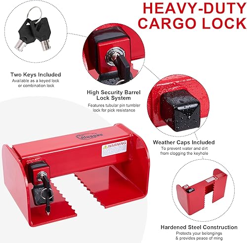 Miniatura 3 de Cerradura de puerta de carga resistente, cerraduras de puerta de contenedores de envío, cerradura de puerta de semirremolque, semirremolque, semi
