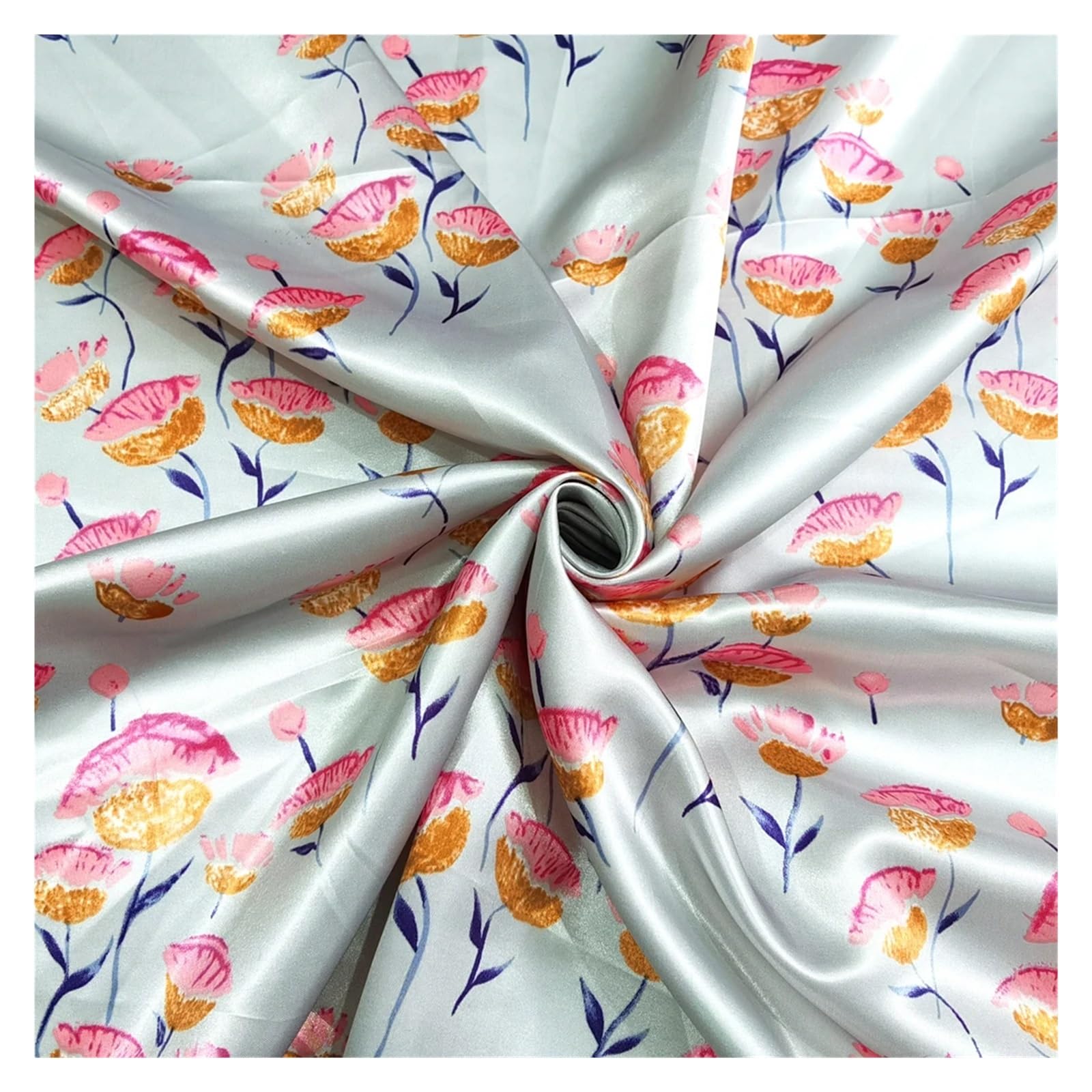Silky Satin Fabric Silky Satin Fabric Multicolor 1 Meter x 1.5 Meter(Color 31)