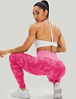 Vista 97 de HIGORUN - Leggings sin costuras para mujer, moldeadores, con diseño gráfico de sonrisas, de cintura alta, para el gimnasio, yoga o hacer ejercicio
