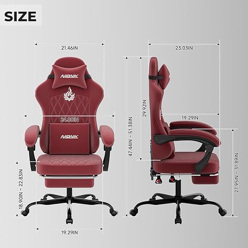 Miniatura 3 de Silla ergonómica para videojuegos, sillas para videojuegos, sillas de computadora para videojuegos, sillas de videojuegos para adultos, soporte