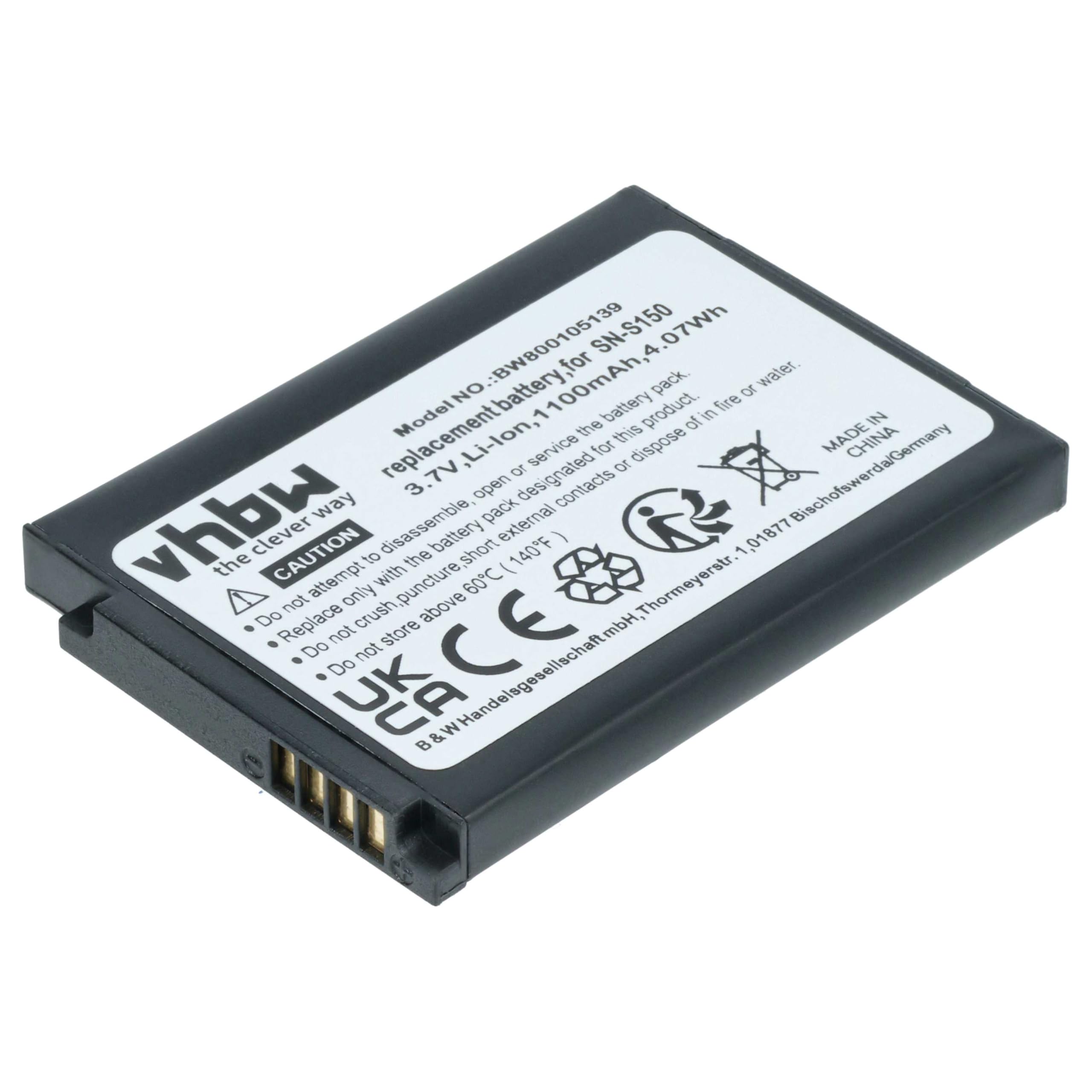 vhbw Batterie Compatible avec Philips Avent SCD-603H, SCD-603/00, SCD603, SCD603/10, SCD603/20 Moniteur bébé, babyphone (1100mAh, 3,7V, Li-ION)