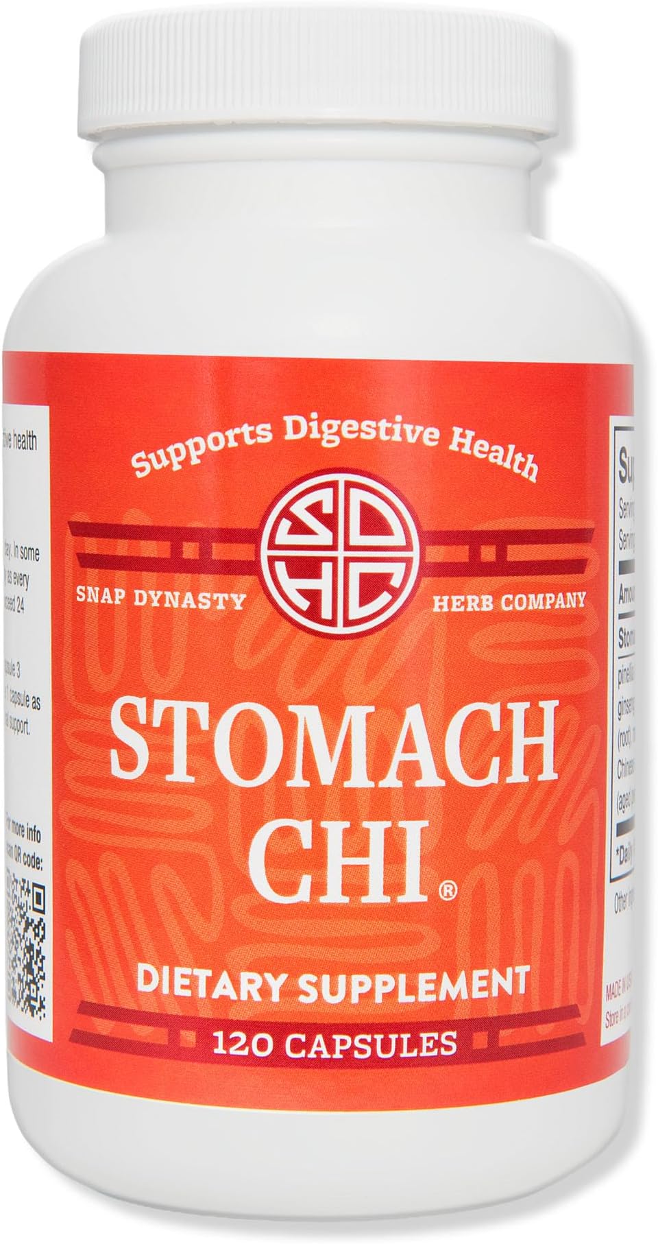 Snap Dynasty Herb Company Stomach Chi - Chinese Herbal Supplement for - Strengthen & Restore Digestive System & Improve Function to Aid Stomach Relief - Natural Digestive Support - 120 Capsules