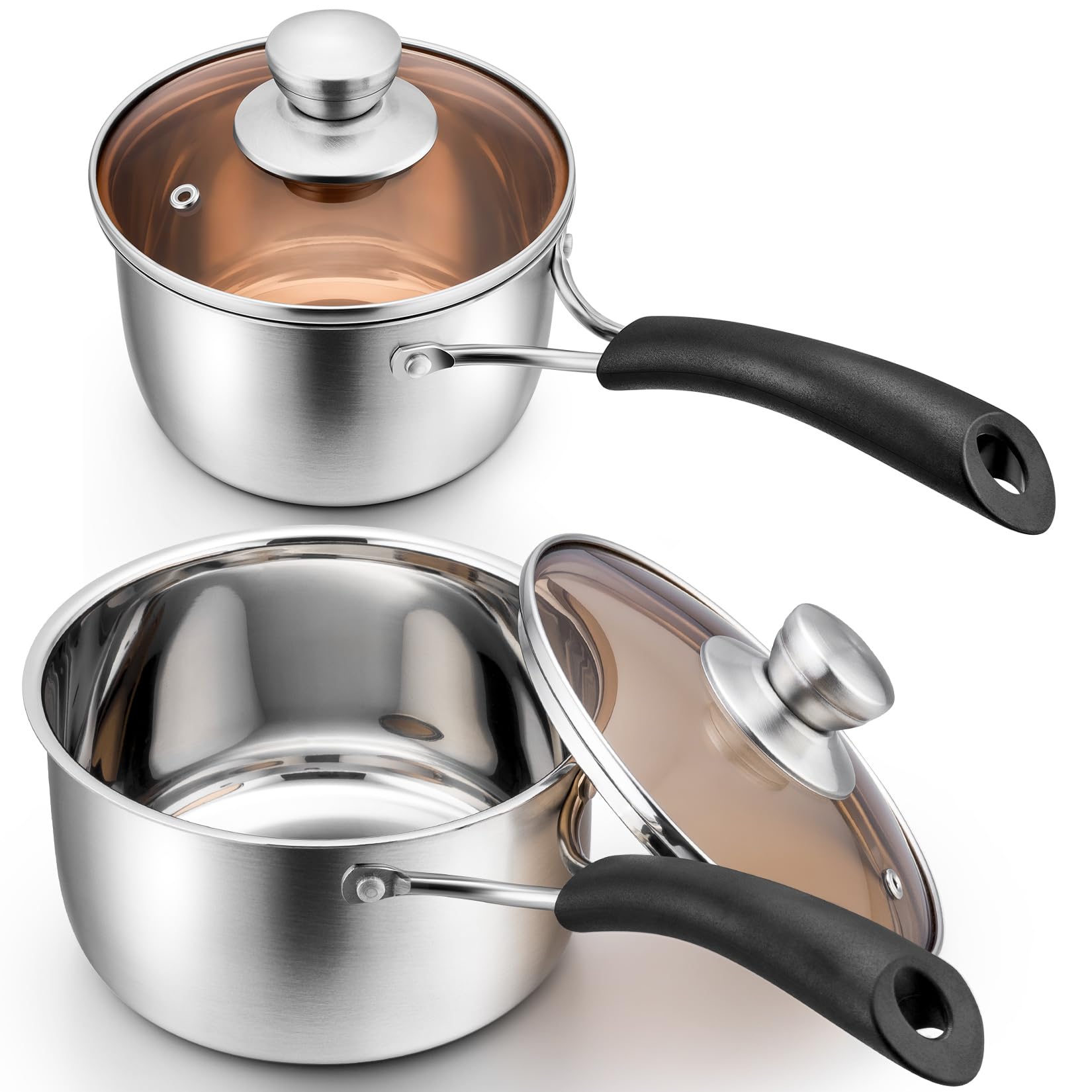 P&P CHEF 1 & 2 Quart Saucepan Small Pot