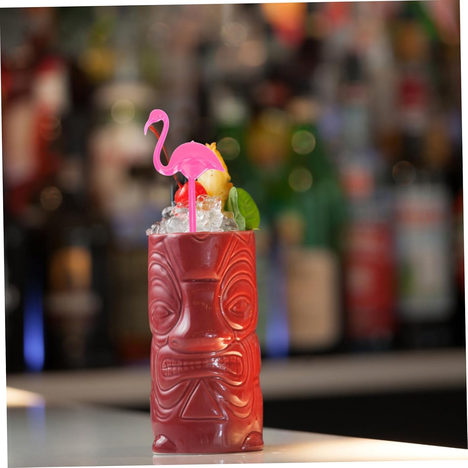 12pcs Flamingo Stirring Stick Burger Sticks Coffee Juice Swizzle Sticks Sandwich Sticks Ice Drink Stirrers Drinks Mixing Sticks Coffee Mixing Spoons Plastic Dessert Glass