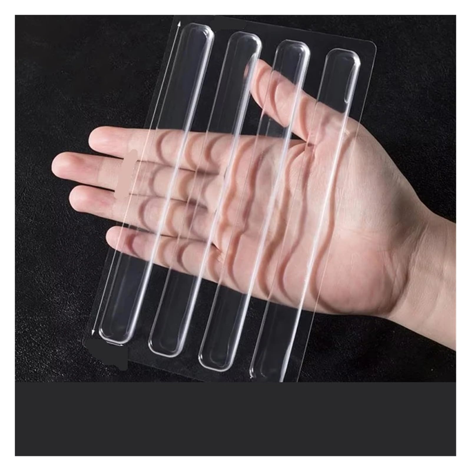 Xctdsvah 150X15x2mm Door Stop Floor Door Stop Impact Handle Transparent Home Safety Buffer Silicone Protections Supplies(150X15x2mm)