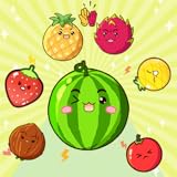 Rompecabezas de sandía y fusión de frutas, divertido desafío, fusión de frutas, suika sort, juegos de frutas para niños 2026