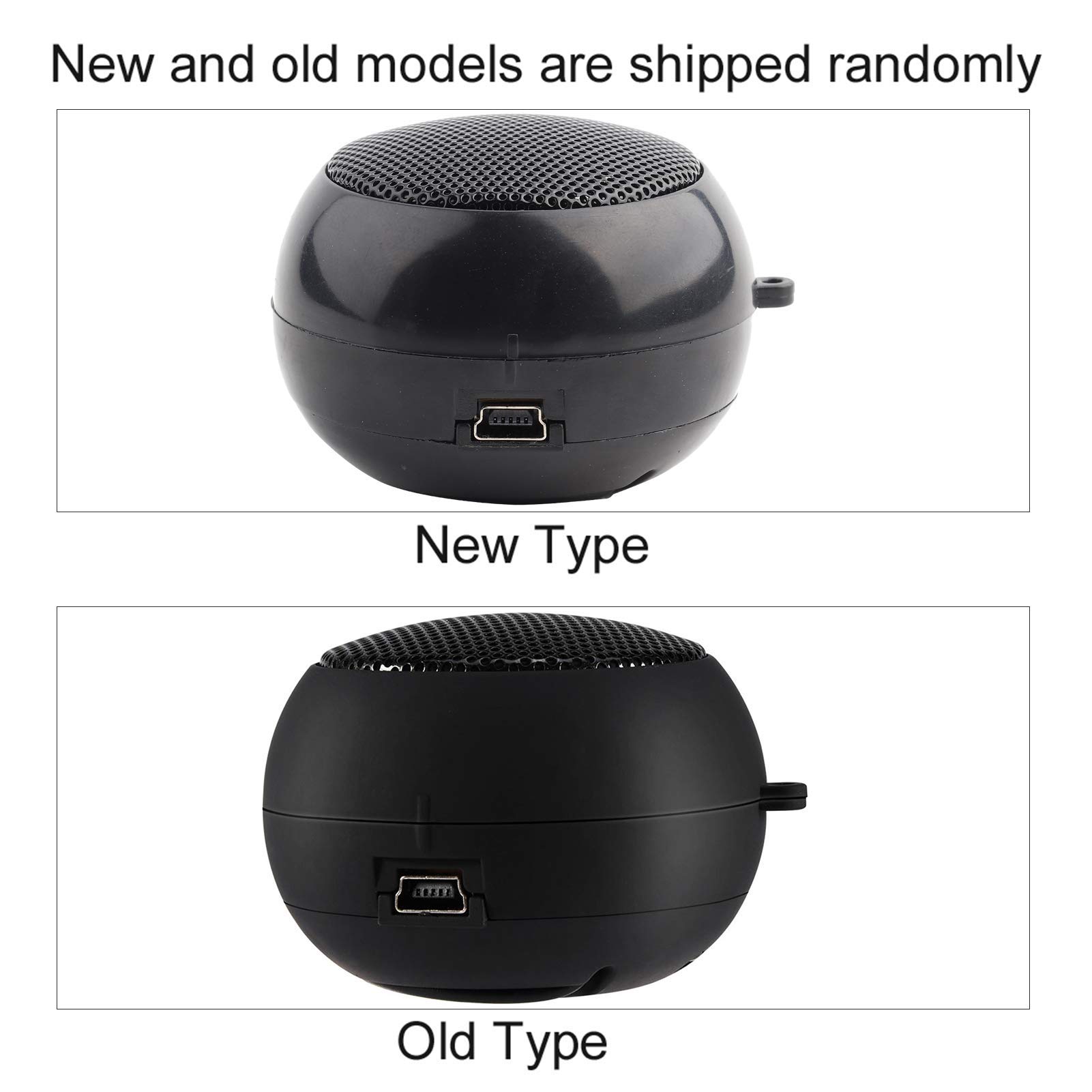 Ejoyous Mini Altoparlante Portatile con Batteria Ricaricabile, Jack 3.5mm, Compatibile con Smartphone/Tablet/PC, Nero