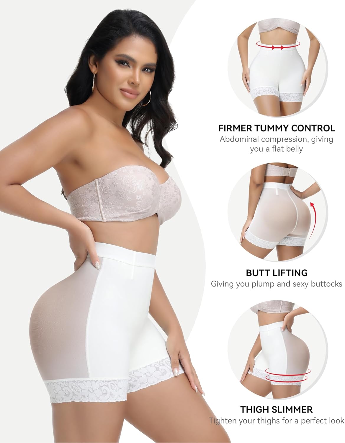SHAPSHE Butt Lifting Shapewear Fajas Colombianas Seamless Shapewear for Women Faja Shorts Tummy Control Underwear - Image 4
