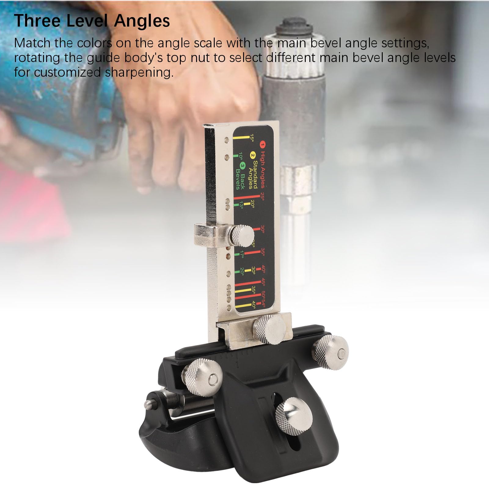 Kit de Afilado de Cincel Carpintería Ajustable, Guía Rápida Manual, Herramienta Doméstica para Madera, Afilador Precisión para Cinceles, Herramientas Carpintero Profesional