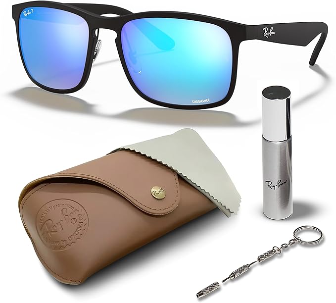 Amazon.com: Ray-Ban RB4264 CHROMANCE Polarized Square Shape