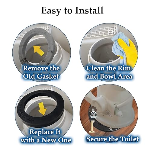 Miniatura 25 de Sello de inodoro RV para Dometic 300 310 320 Reemplazo de sello de inodoro, pieza de repuesto 385311658 Kit de sello de bola empotrada para inodoros